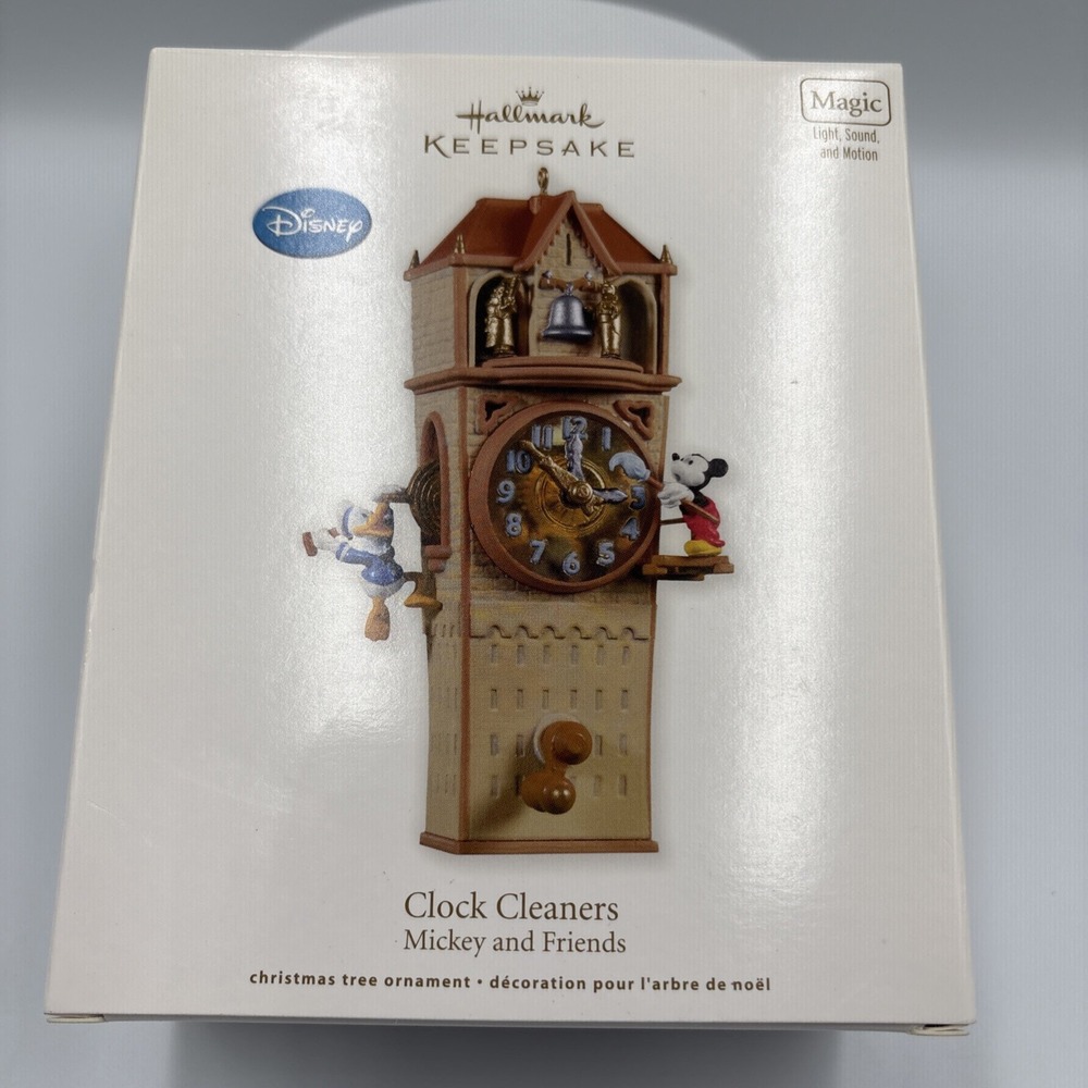 2011‎ Hallmark Keepsake Ornament Mickey and Friends "Clock Cleaners" NEW